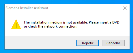 print que mostra aviso do instalador de software.