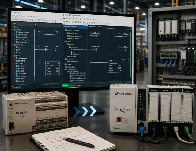 CLP ROCKWELL – Migração MicroLogix 1500 para CompactLogix