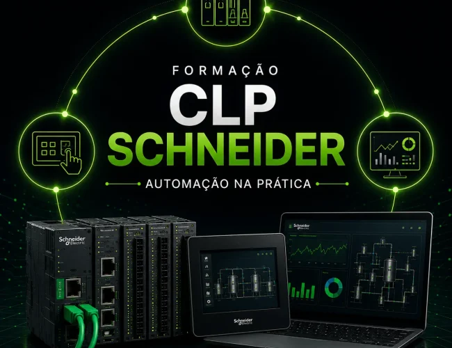 Pacote Formação CLP SCHNEIDER - Automação na prática